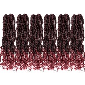 6-Pack Umylar Passion Twist Crochet Hair 18 Inch Pre-twisted Passion Twist TBug#